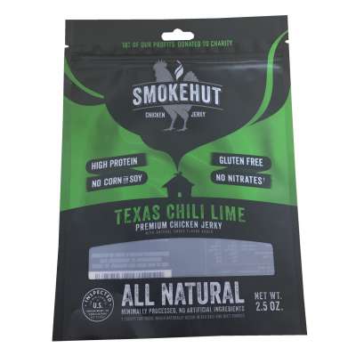 Customized Logo Printing Mylar Plastic Matte Heat Sealed Ziplock Beef Jerky Chicken Jerky Bag